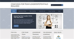 Desktop Screenshot of coachingteamleaders.com