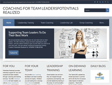 Tablet Screenshot of coachingteamleaders.com